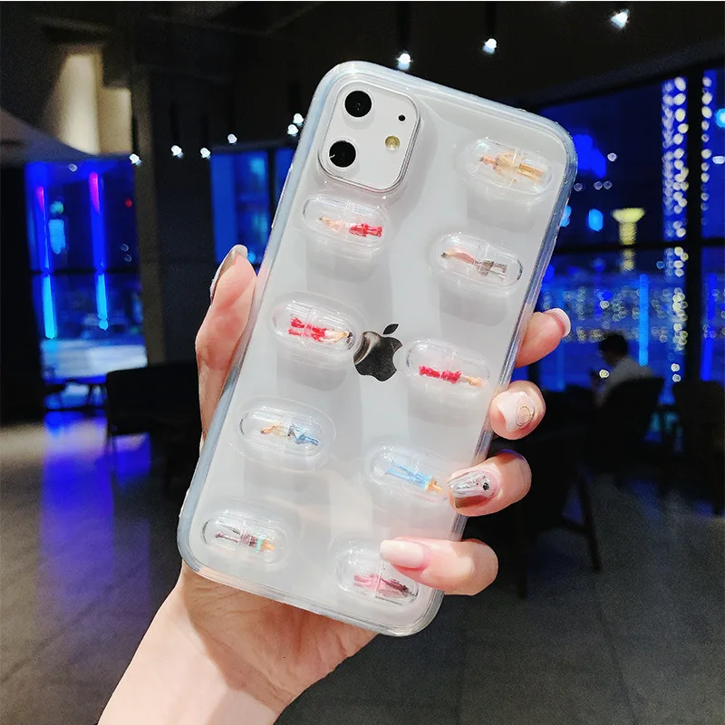 IMIDO симпатичная капсула мультфильм фигурка чехол для iPhone 11 Pro max/X xrxs max/7 8 p/6 6sp floret
