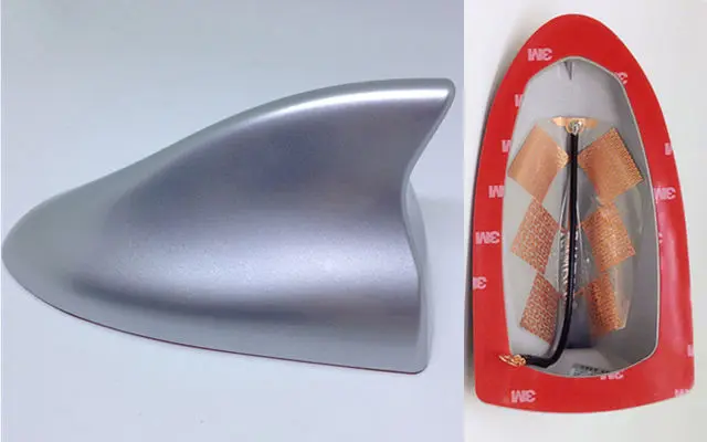 Silver Advanced Type Для Ford Kuga Ford Explorer Super Shark Fin антенна автомобильный радиоприемник сигнал антенны внедорожник антенна Авто аксессуары черный белый серый - Цвет: Silver Advanced Type