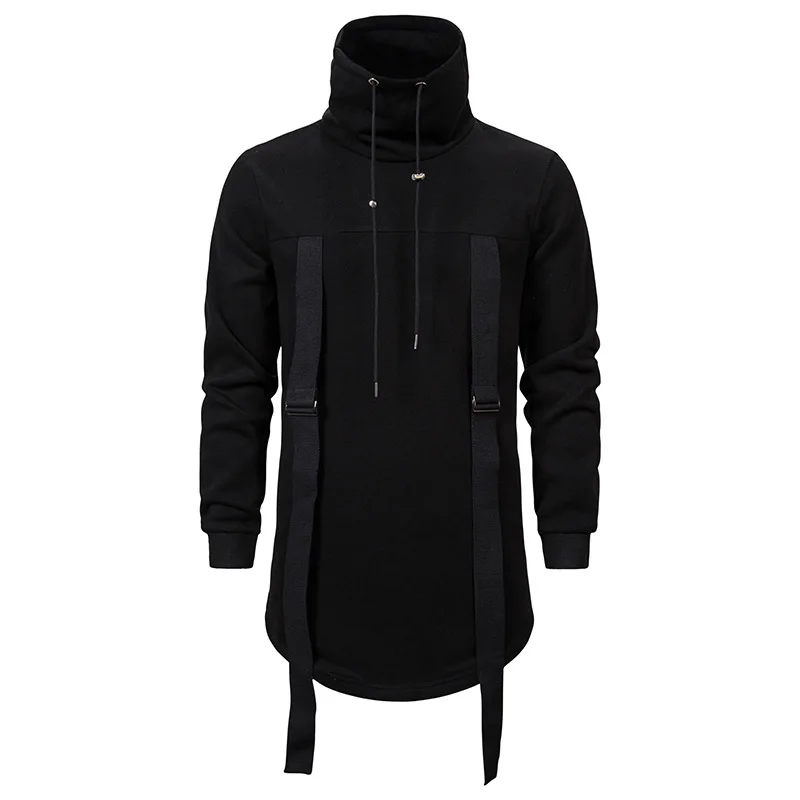 

Trendy Men's Assassin's Creed Turtleneck Hoodie, Dark Long Loose Hoodie,Hoodie, Top, Men's Clothes