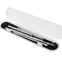 Хит 200, набор из 5 штук, набор для чистки ушей из нержавеющей стали, Ушная палочка, восковая кюретка для удаления ушей, ложка для чистки ушей, спиральный инструмент для чистки ушей