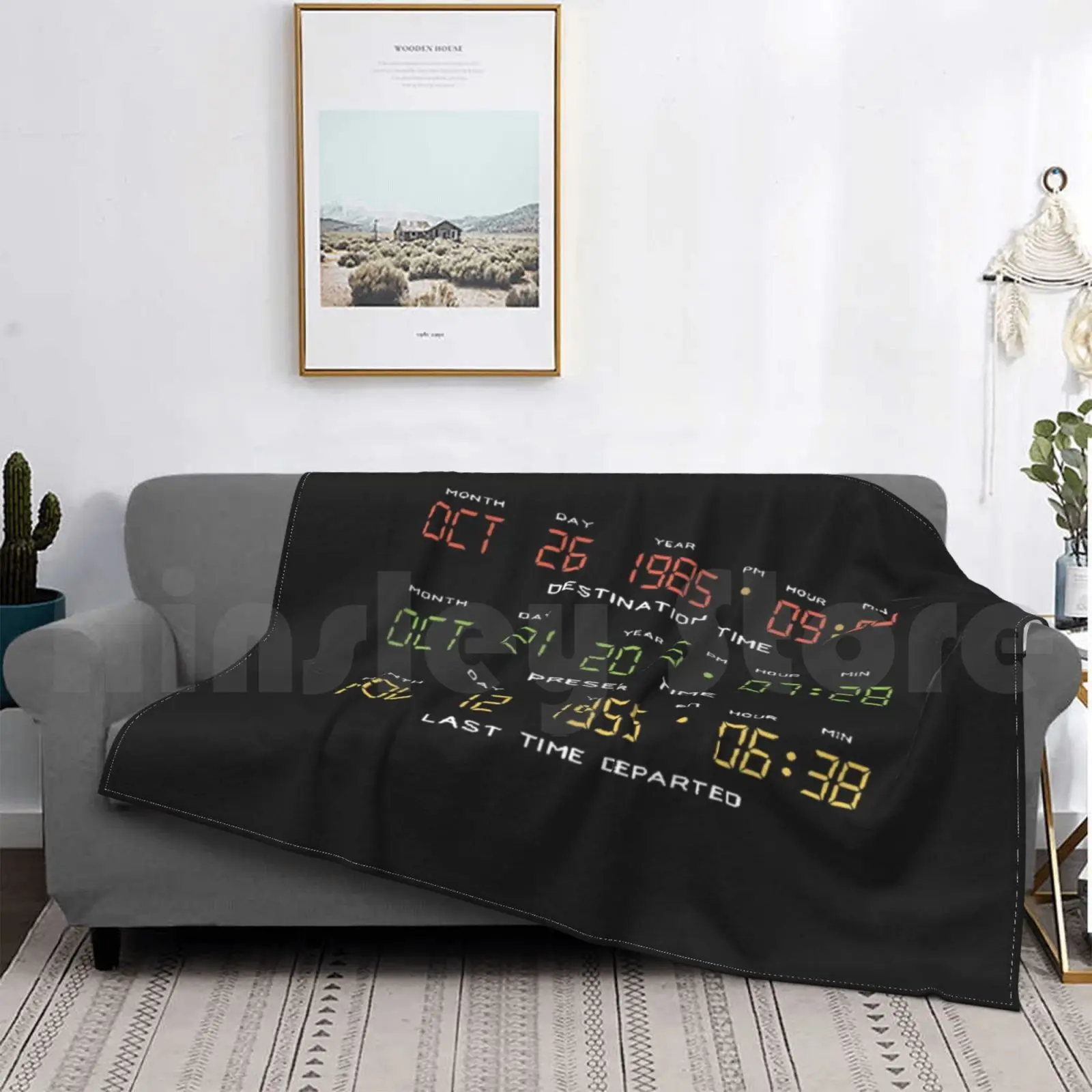 Ritorno Al Futuro Time Circuit Display Coperta Moda Personalizzata Timemachine Time Travel Time Machine