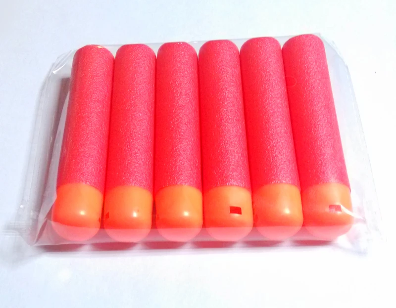30Pcs 9.5x1.8cm Red Sniper Rifle Bullets Darts for Nerf Mega Kids Toy Gun Foam Refill Darts Big Hole Head Bullets Gift