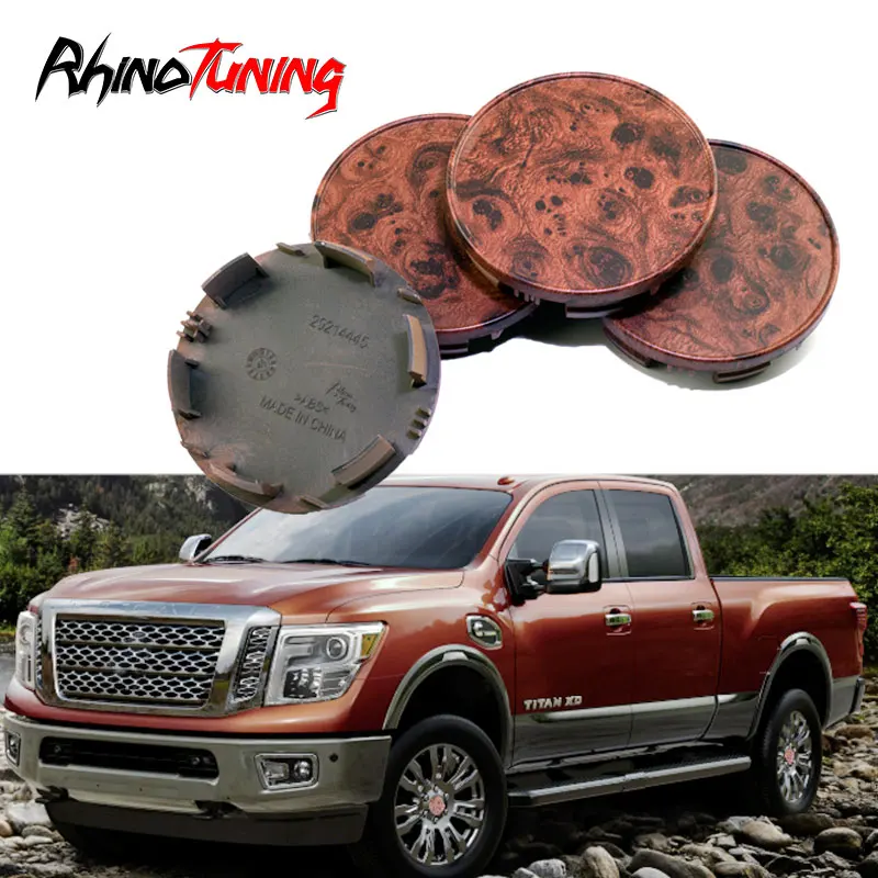 

4pcs 85mm 78mm Car Wheel Center Hub Caps Woodgrain Hood Cover Fit For 2004-2019 Titan Armada Natural Log Elements For Rims