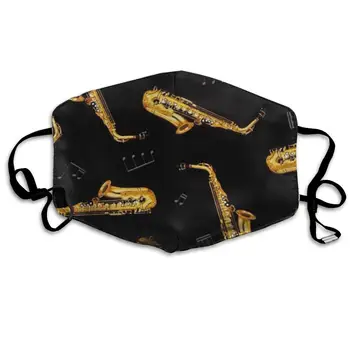 

NiYoung Ideal Gift - Women Men Boys Girls Dustproof Saxophone and Music Half Face Mouth Mask Breathable Mouth Muffle for