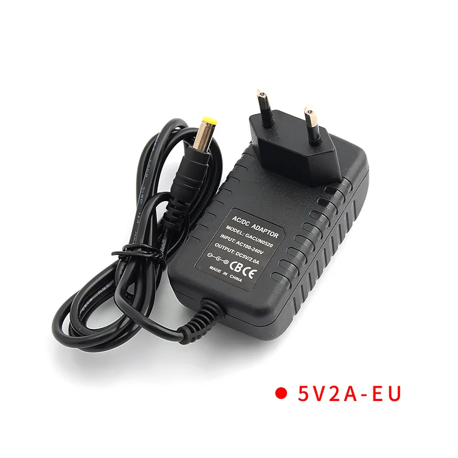 блок питания ЕС Plug Мощность адаптер 5 В 2A AC 100 240 к DC 2000mA конвертер трансформатор