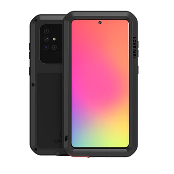 

Metal Armor Case For Samsung Galaxy A51 A515F Case 360 Full Shockproof Gorilla Glass Metal Cover for Samsung A50 A71 A70 Shell