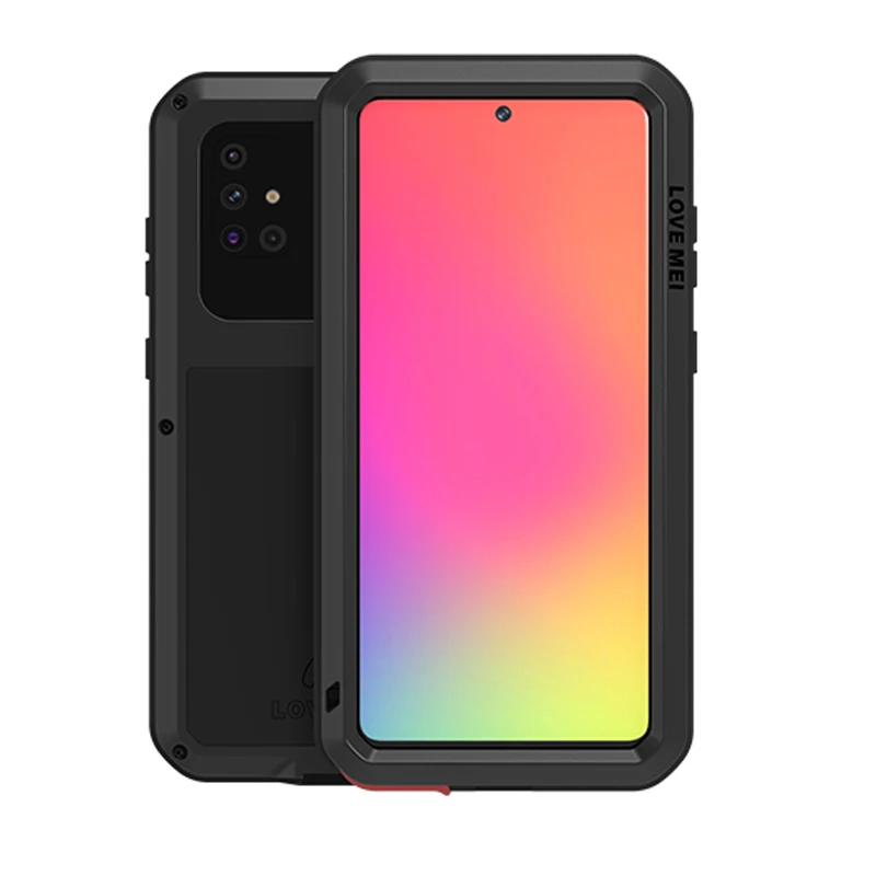 Металлический бронированный чехол для Samsung Galaxy A51 A515F полностью противоударный