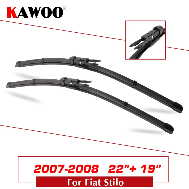 KAWOO для FIAT Stilo хэтчбек/MultiWagon 2001 2002 2003 2004 2005 2006 2007 2008 автомобиля Elantra Accent Tucson стеклоочистителя подходит боковой зажим/крючок оружия - Цвет: Stilo 2219