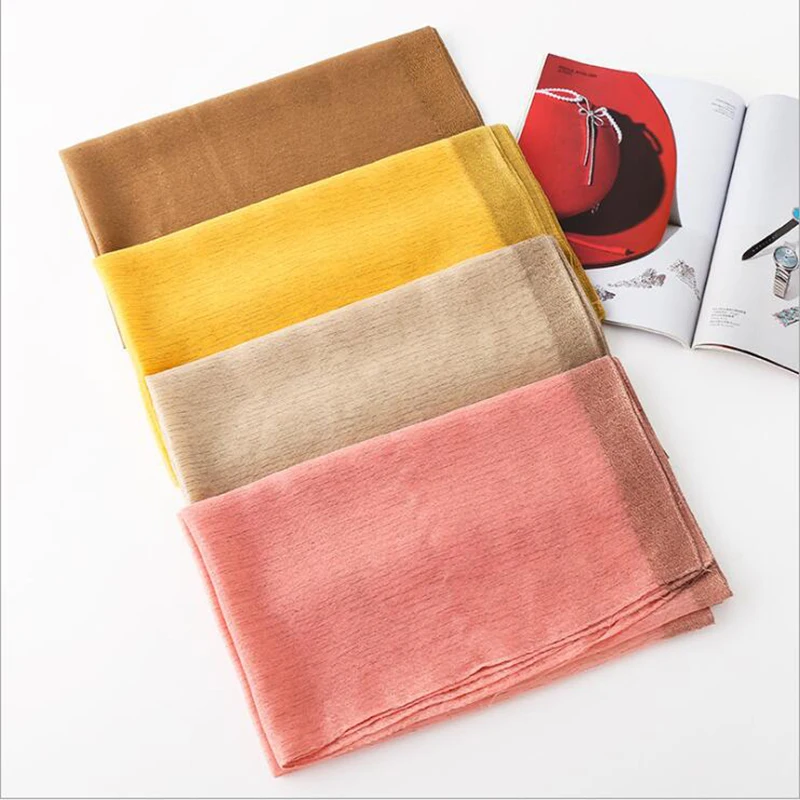 

2019 New Solid Color Scarf Autumn Winter Fashion Sunscreen Shawl Wild Gift Silk Scarf Party Banquet Decoration Scarf Gift Shawl