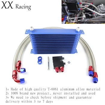 

N54 N55 335i oil adapter 13 rows oil cooler for BM W Z4 135i 425 640 engine transmission radiator nylon tubing