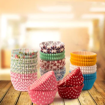 

Cake Tools Small Broken Flower Pattern Design High Temperature Resistant Oiled Paper Cups Cake Mould Moulds 500pcs/lot