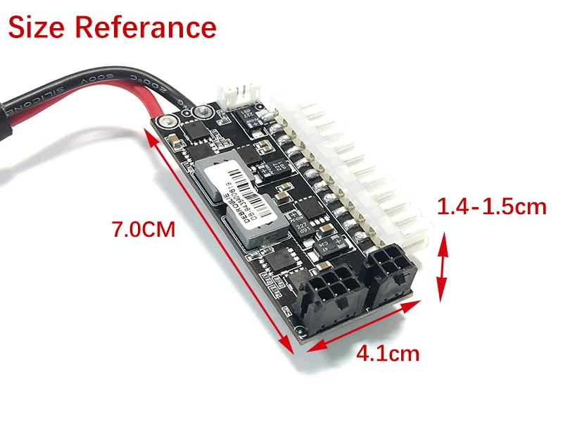 Placa de Fonte de Alimentação Embutida 400w Mini Itx Módulo de Alimentação 12v dc para Atx Placa de Conversão Suporte Placa Gráfica Cabos de computador e conectores - Imagem 5
