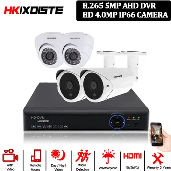 

Cctv Camera Security System Kit 4ch Outdoor Cctv Video Surveillance Cameras 4mp Ahd Dvr Home Monitoring Camera System Full Set