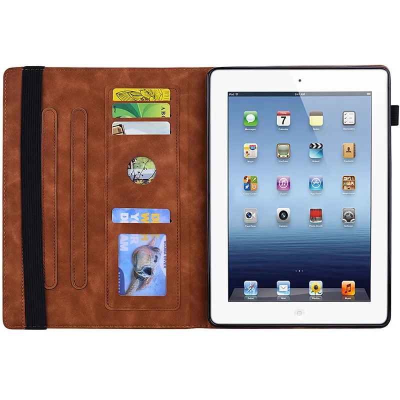Wekays для Coque Apple Ipad 4 3 2 классический цветочный кожаный чехол подставка для IPad2 IPad3 IPad4 чехол для Ipad 2 3 4 оболочка