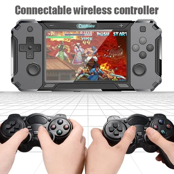 

Retro Handheld Game Console 4.0 Inch With 20 Emulators Open Source Android HDMI Out Dual Controllers For PSP/N64/GB/NES/PS1/NEO