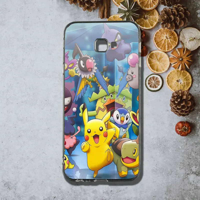 Для samsung Galaxy J1 J2 J3 j4 J5 J6 J7 J8 A3 A5 A7 Coque сумки Силиконовые мягкие чехлы для телефонов с рисунком из Аниме Пикачу Покемон - Цвет: Picture 11