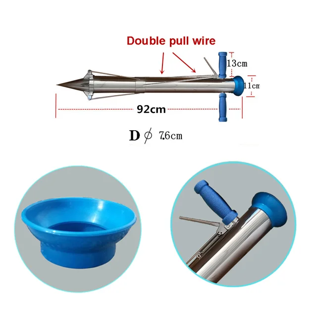 Rozsdamentes Acél Hagymát Ültetvényes Szerszámok És Zöldség Palánta Transzplanter Két Fogantyú Ajándékbab Vetőgéppel - Image 5