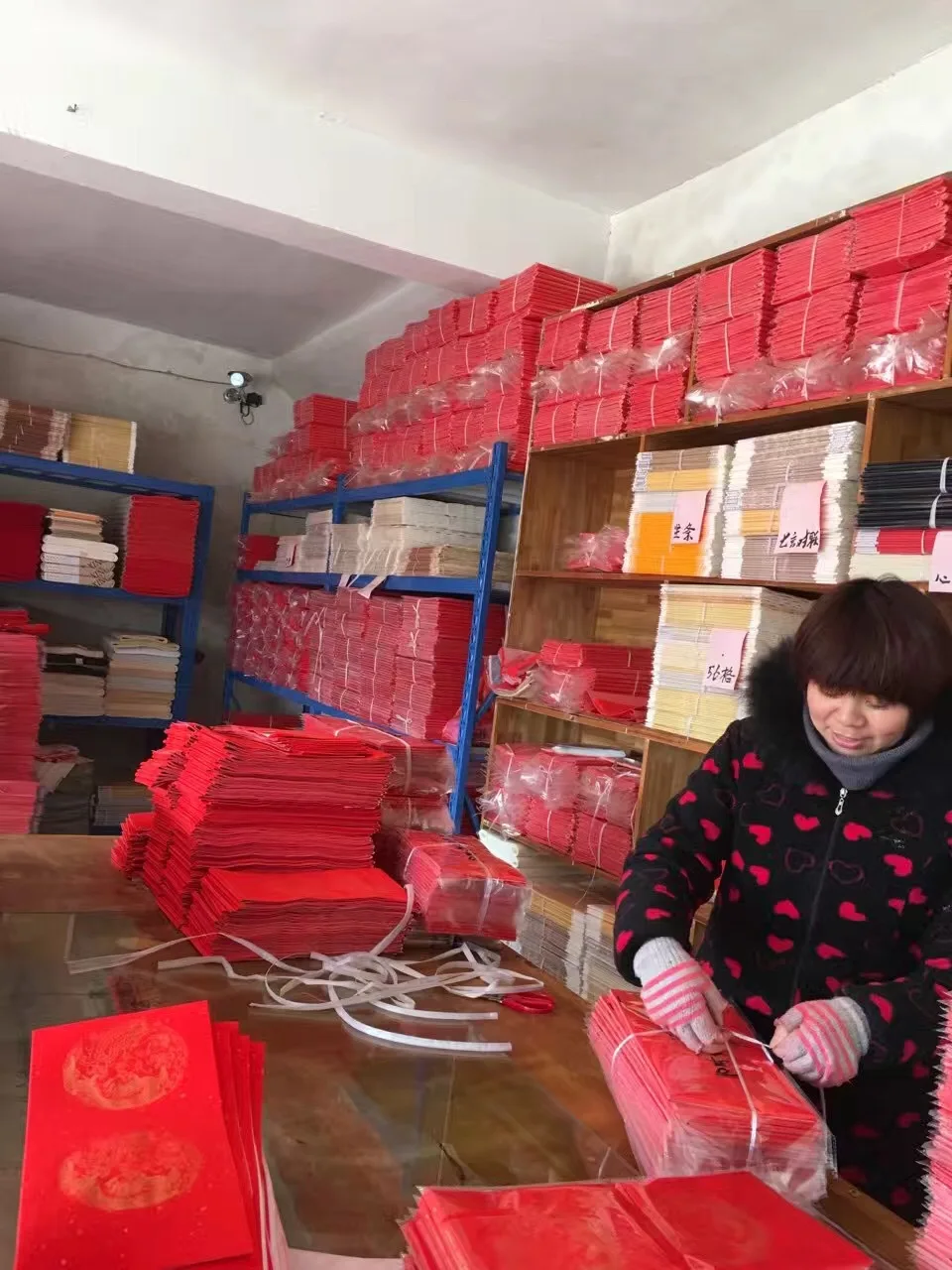 Толстых лет Couplet Китайский Художественный бумажный рукописный пустой Vatan Весенний фестиваль Couplets бумага Doufang новогодний дом