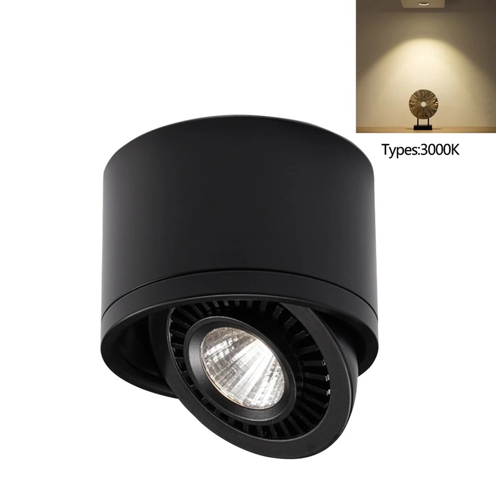 

Downlight Surface Mounted Ceiling Rotatable Angle Indoor Coffee Shop Soft Light Hotel Gallery COB Home Led Easy Install