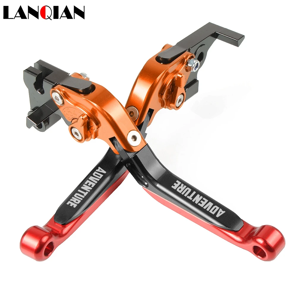 

Motorcycle Accessories CNC Adjustable Brake Clutch Levers With LOGO For KTM ADVENTURE 1050 2016