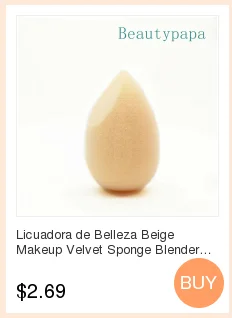 Licuadora de belleza серый микрофибра бархатный спонж Красота Макияж Блендер косметические пуховки для тонального крема