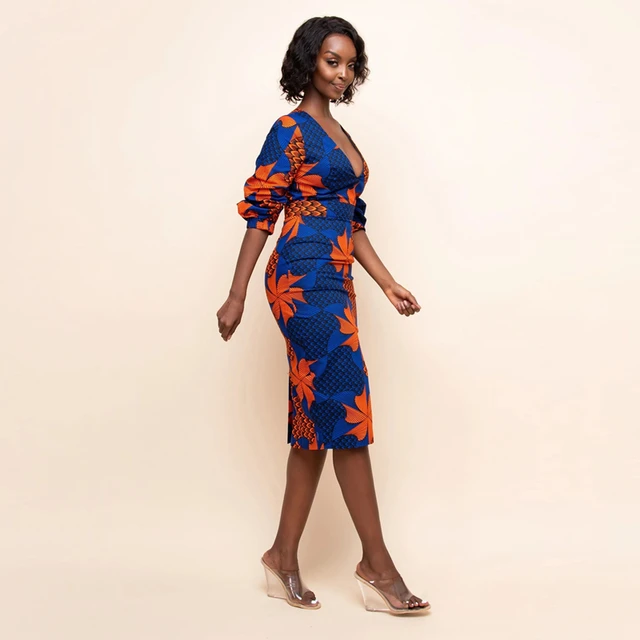 Adaeze V-Neck Slim Fit Pant Dress - Image 6