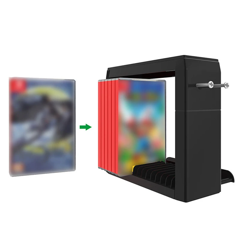 Многофункциональный держатель для игровой карты, держатель для kingd Switch, полка для хранения игрового диска, 27 слотов, подставка для N-Switch Host Joy-con