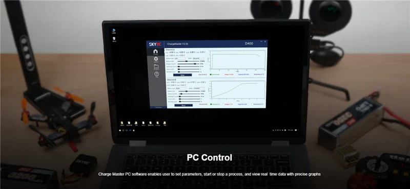 SKYRC D400 400 Вт/20А поддерживает 2x7S двойное зарядное устройство smart balance 150 Вт Выходная мощность может использоваться в качестве источника питания