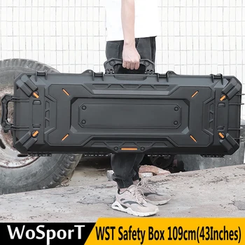

43Inch WoSporT Tatical Rifle Bag Case EDC Pouch Safety Box Dustproof Waterproof Impact Resistant Toolbox For Outdoor Hunting