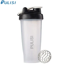 Шейкер PULISI, 20 унций, многоцветная классическая бутылка для протеина, 600 мл, безопасная для мытья в посудомоечной машине, герметичная бутылка для воды с петлей сверху