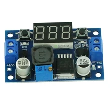Module de convertisseur de puissance abaisseur, régulateur de tension réglable, avec voltmètre LED, cc/cc 4.0 ~ 40V à 1.25-37V 2A, LM2596
