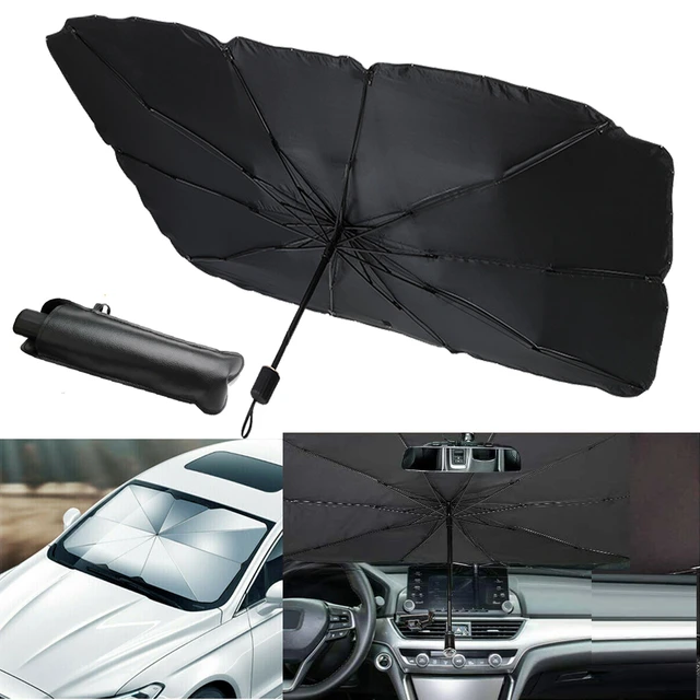 New Car Sun Shade Folding Umbrella Visor Parasol Windshield Cover UV  Protection Front Window Interior Shade for Sedan Hatchback - AliExpress