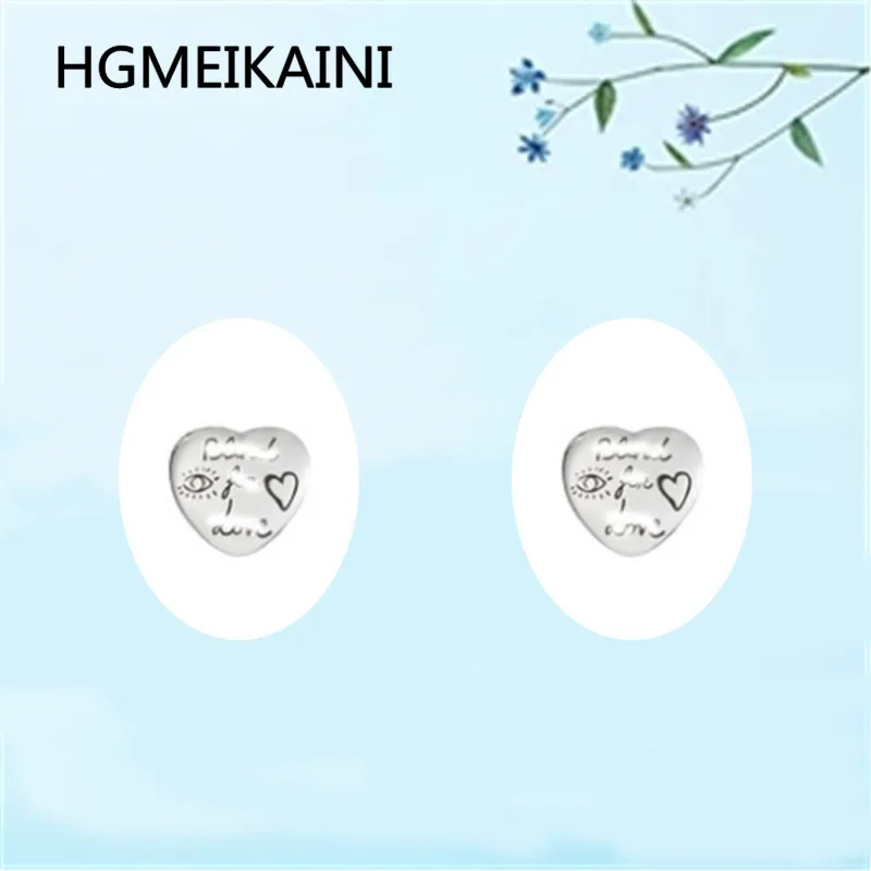 

HGMEIKAINI 925% pure silver earrings in Europe and the original authentic fashion charm of fine lady love gift