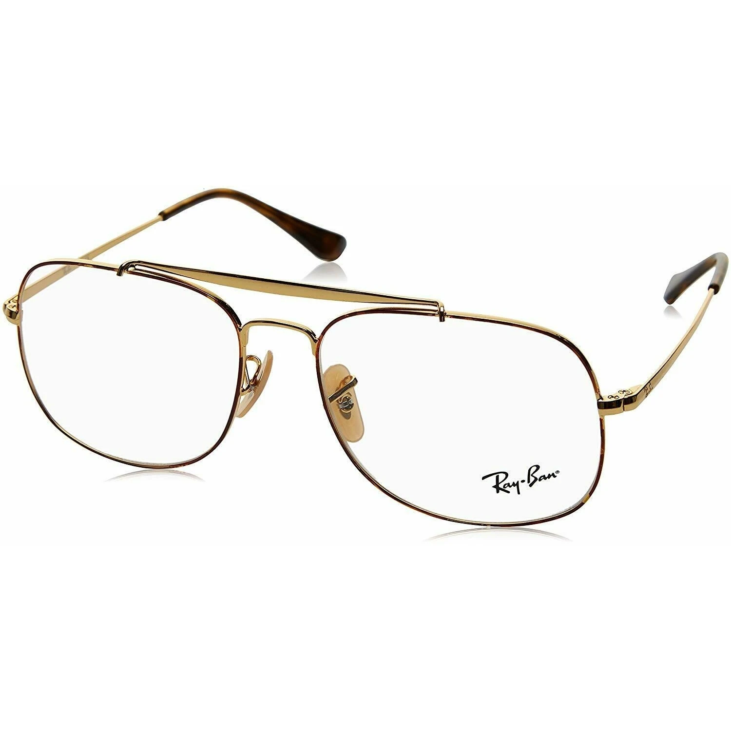 Gafas de vista Ray-Ban RX6389 THE GENERAL 2945 GOLD на вершине Гавана Cal.57