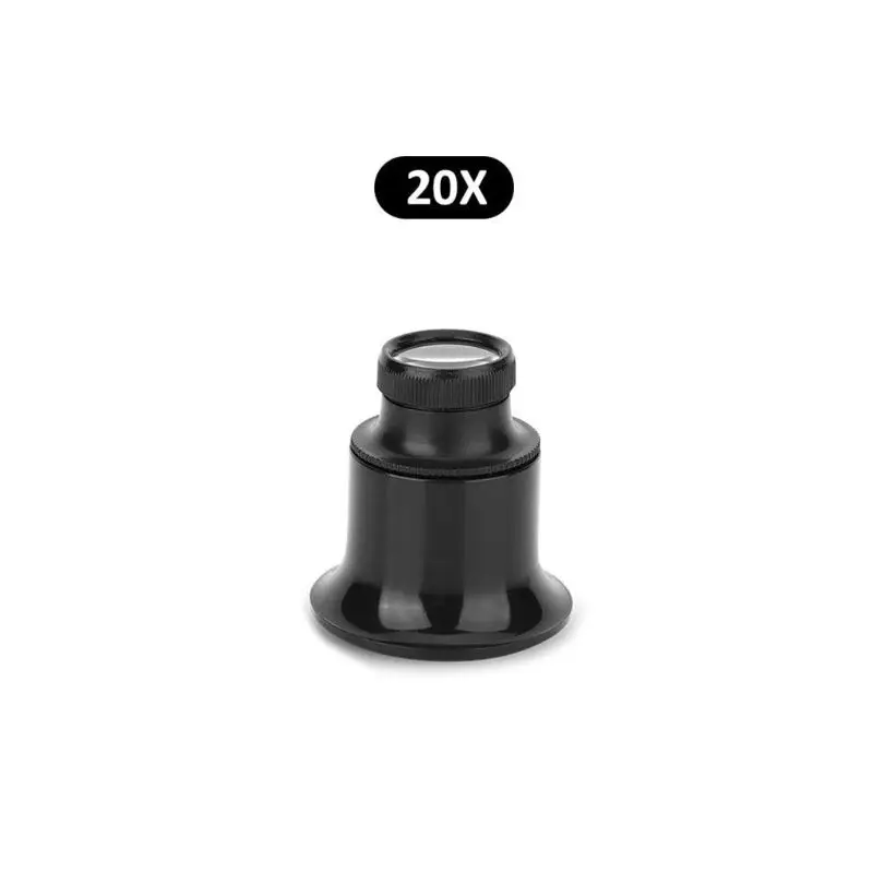 20X Увеличительное стекло, 10 x/15 x/20 xEye Лупа для ремонта Часы увеличительное - Цвет: 20X