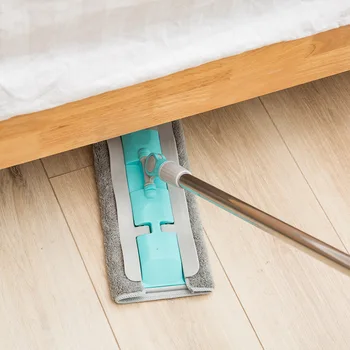 

Plate Mop Lazy Hands-Free Washable Cloth Towel Household Wooden Floor Flat Tray Mop Mop