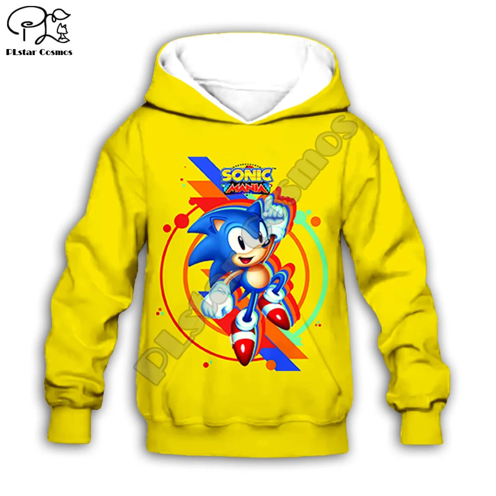 

Super Sonic Hoodies Children Long Sleeve Pullover Sweatshirt Streetwear Casual Tops Fashion Tracksuit Hooded Coat/pants/t shirts