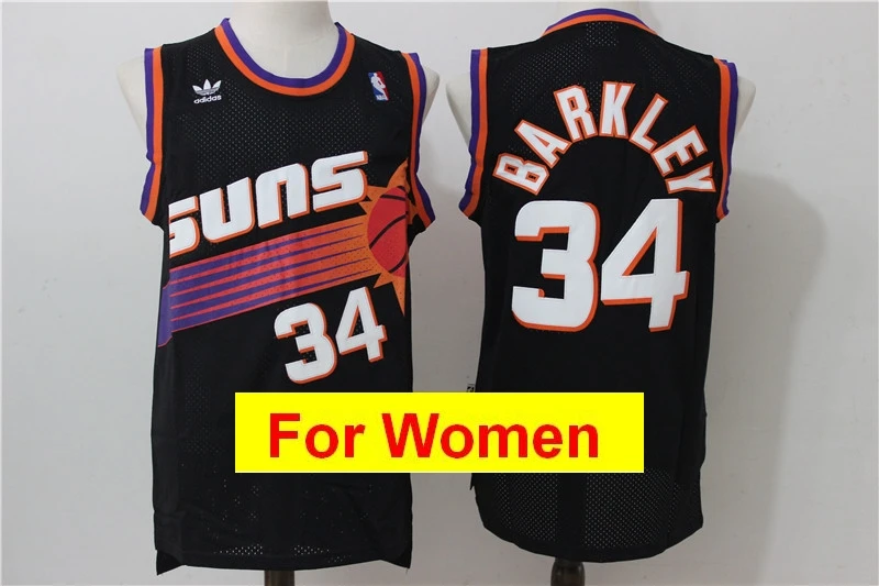 Цвет: желтый Phoenix Deandre Ayton Josh Jackson DEWIN Booker Steve Nash Charles Barkley женские баскетбольные майки - Цвет: Цвет: желтый