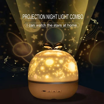 

Newly 360 Rotation Starry Sky Night Light Projector with 6 Projection Films Projector Lamp for Kids Bedroom