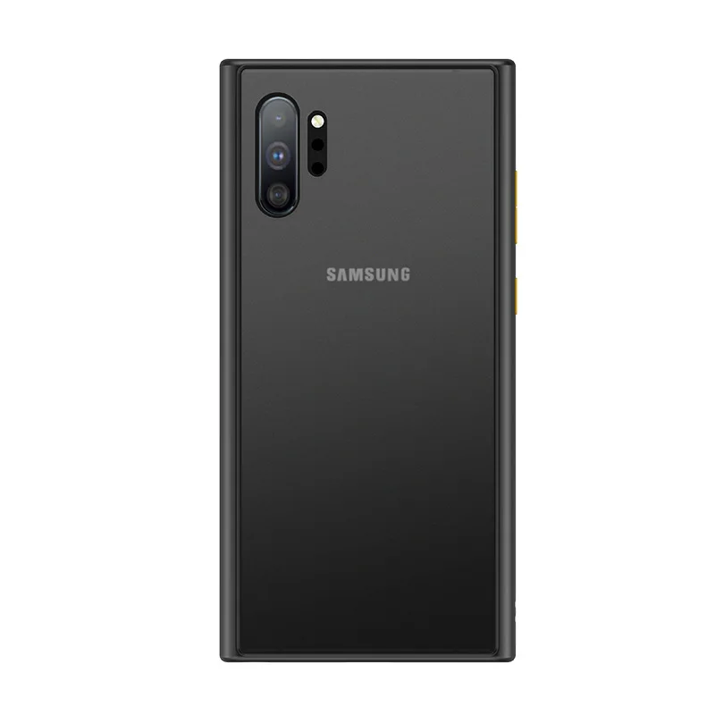 Матовый ТПУ прозрачный противоударный бампер чехол для телефона для samsung Note10 Note10+ чехол устойчивая защита