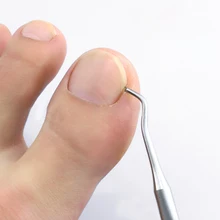 Очиститель вросший носок подтягивающий корректор пилка для ногтей инструмент для очистки установки Педикюр Уход за ногтями на ногах крючок двухсторонний