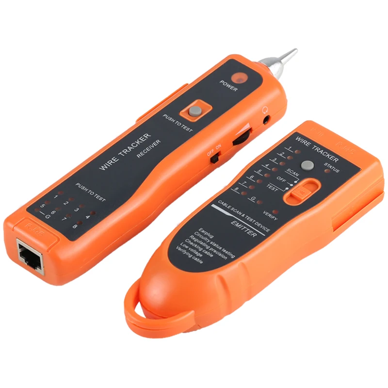 

LAN Network Cable Tester Cat5 Cat6 RJ45 UTP STP Detector Line Finder Telephone Wire Tracker Tracer Diagnose Tone Tool Kit