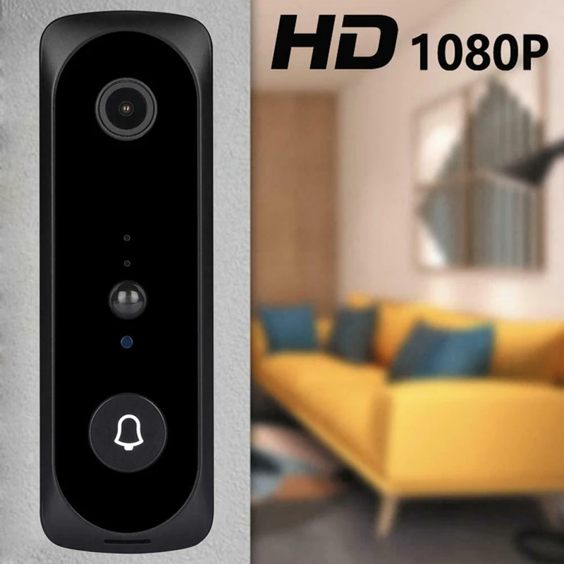

V20 Smart WiFi Video Doorbell Camera Visual Intercom with Chime Night Vision IP Door Bell Wireless Home Security Camera