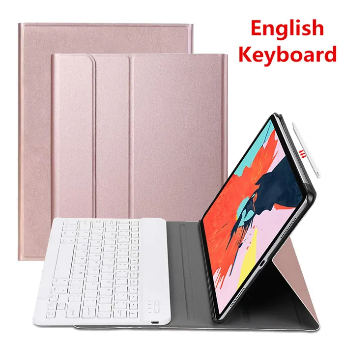 11 Русская испанская клавиатура для iPad Pro 11 чехол Беспроводная Bluetooth клавиатура кожаный смарт-чехол для iPad Pro 11 клавиатура - Цвет: 11