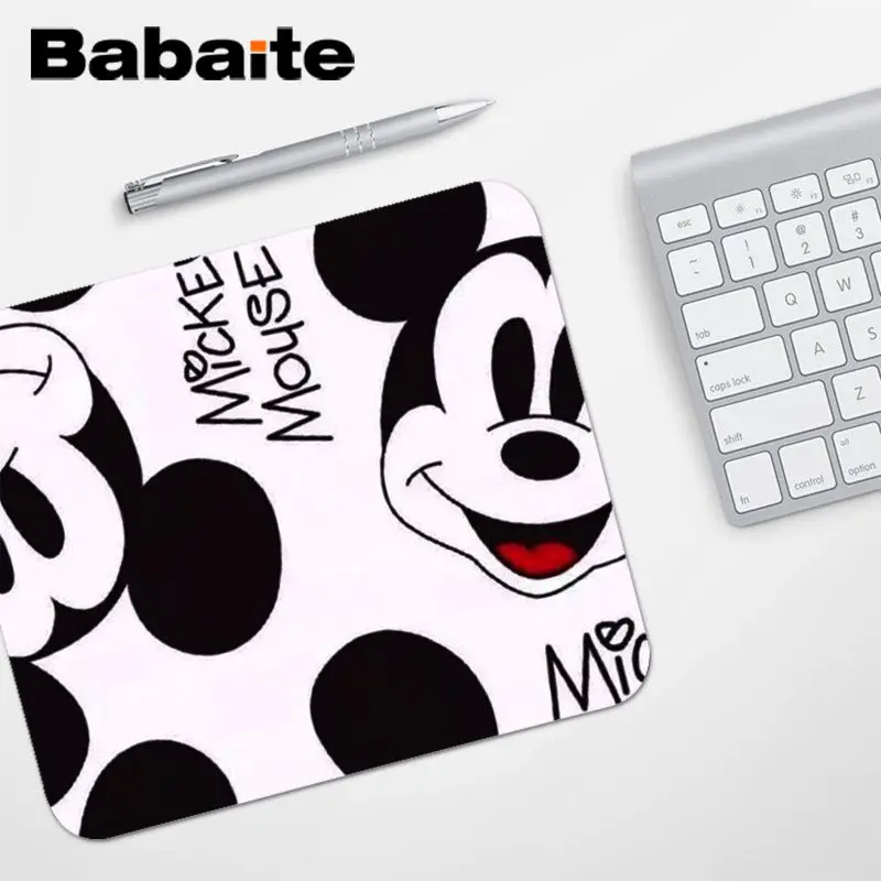 No Lock Edge25x29cm Babaite, высокое качество, мультяшный Микки, Минни, игровой коврик для ноутбука, коврик для мыши,,, игровой коврик для мыши - Цвет: No Lock Edge25x29cm