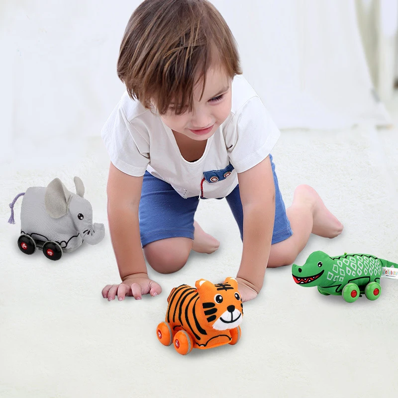 Desenhos animados animais puxar para trás modelos de carro brinquedos para crianças desenvolvimento mini deslizante puxar para trás diversão carro popular brinquedo de alta qualidade segurança