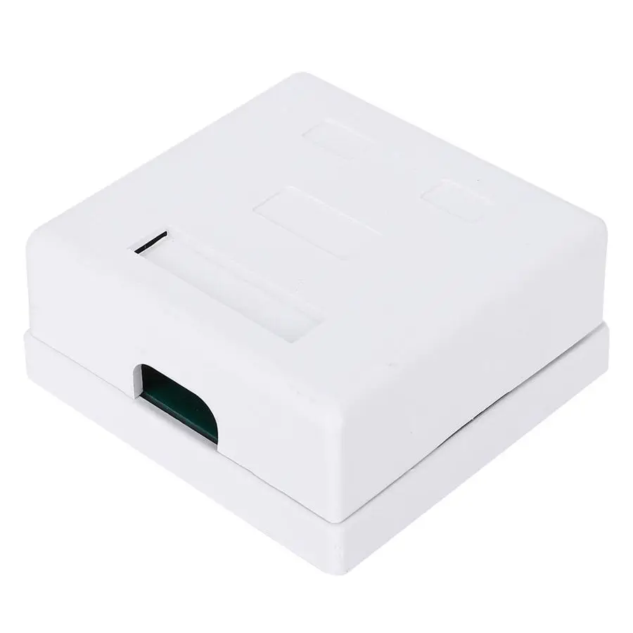 Настенный адаптер RJ45 + RJ11 для планшетов с 2 портами|Соединительные коробки