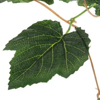 

Artificial Grape Vine Reptile Box Case Decoration Lizard Green Leaves 2.4m Plant D08D