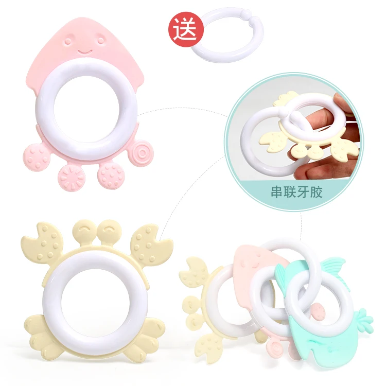 Nacimiento Bebe Baby Teether Baby Toys for Teeth Silicone Animal Beads Birth~24 Months Toddler Baby Toys Birth Necklace