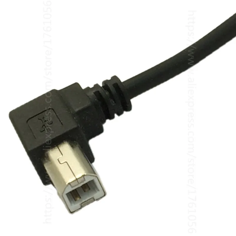 0,5 м прямоугольный USB 2,0 A папа налево угловой B папа 90 градусов принтер сканер компьютерный кабель